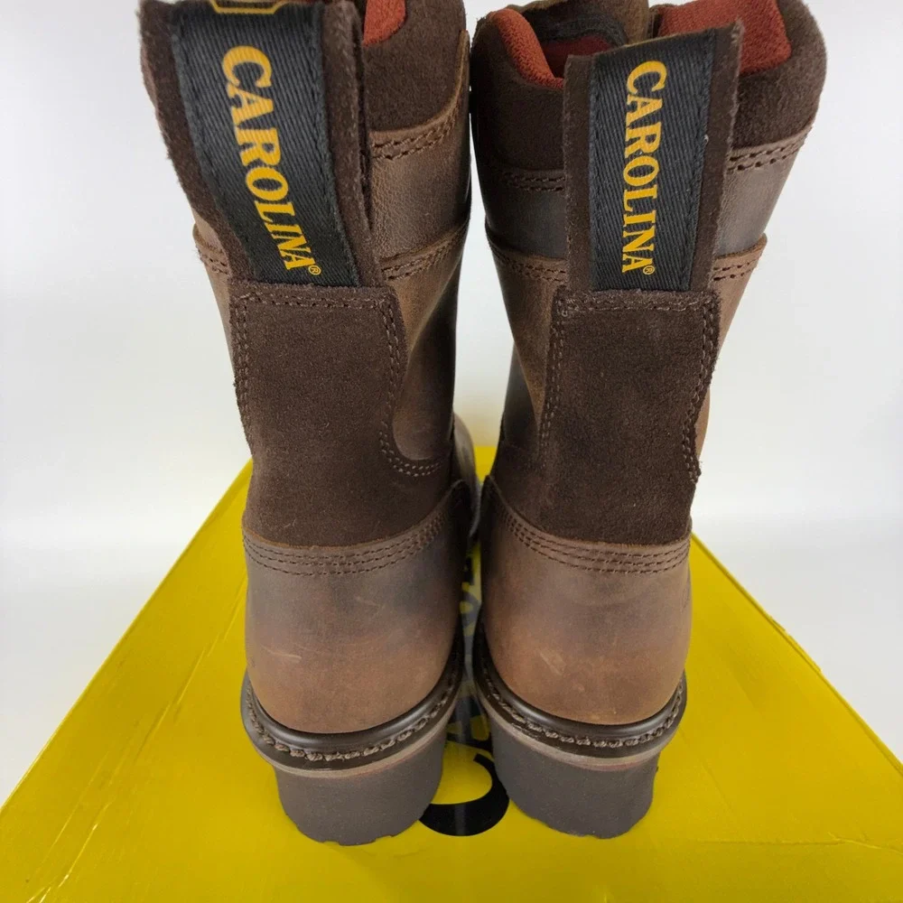 Carolina CA8508 Men 9 Inch Broad Toe Insulated‎ Waterproof Logger Boots 10 2E